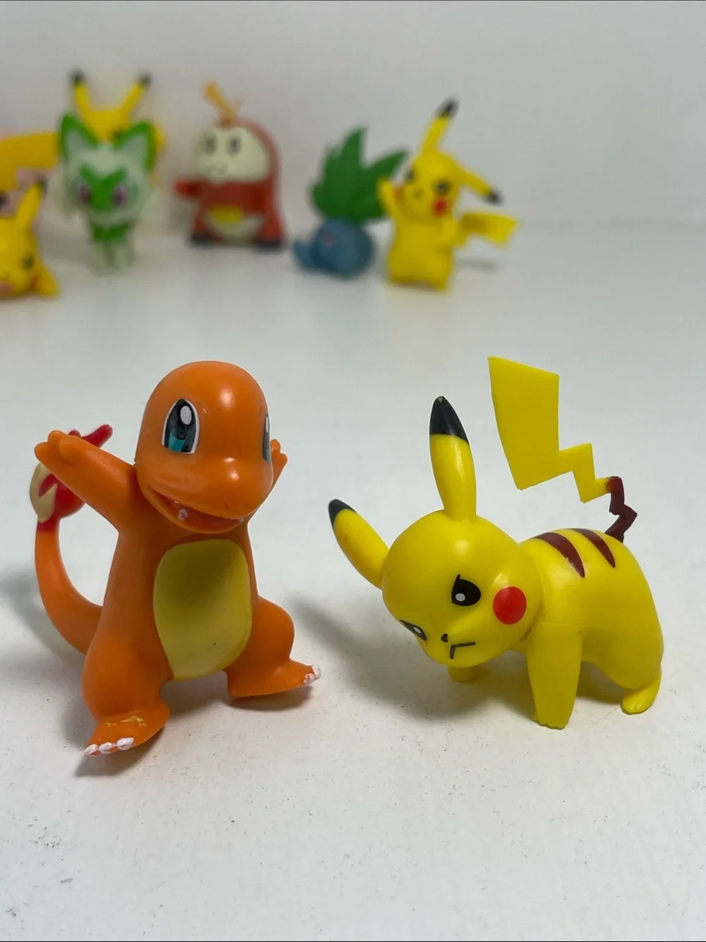 Assorted Yellow Pokémon Small Pets Figure Set - 11 Pieces